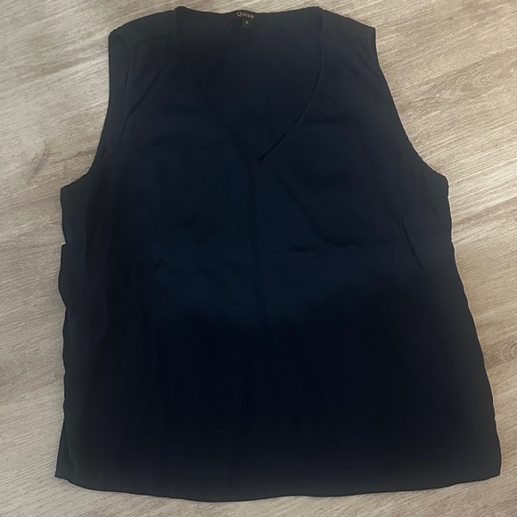 Quince Washable Silk Tank in Navy - Picture 1 of 5